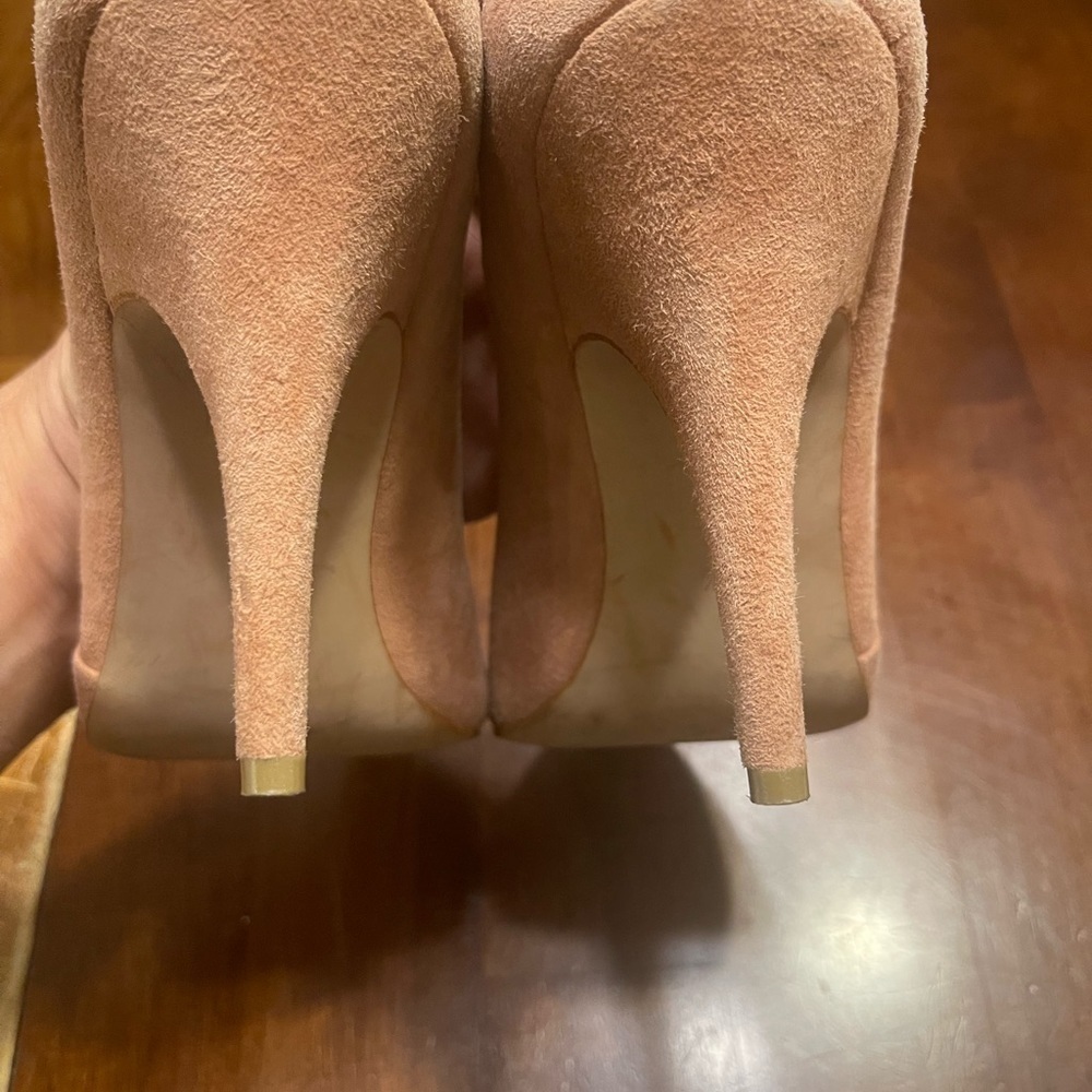 MADEWELL Mira Heel in light pink suede. Size 8.5 - Picture 7 of 8